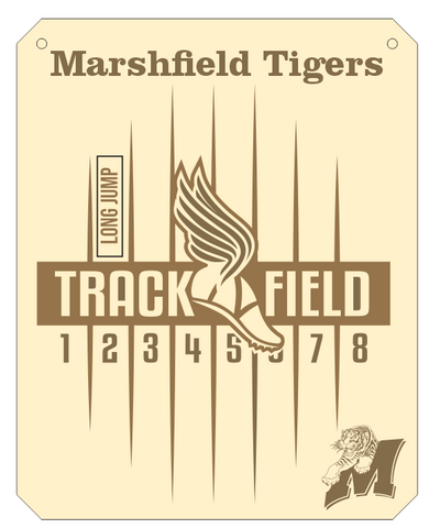 Stripes for Marshfield Tigers Track and Field Award