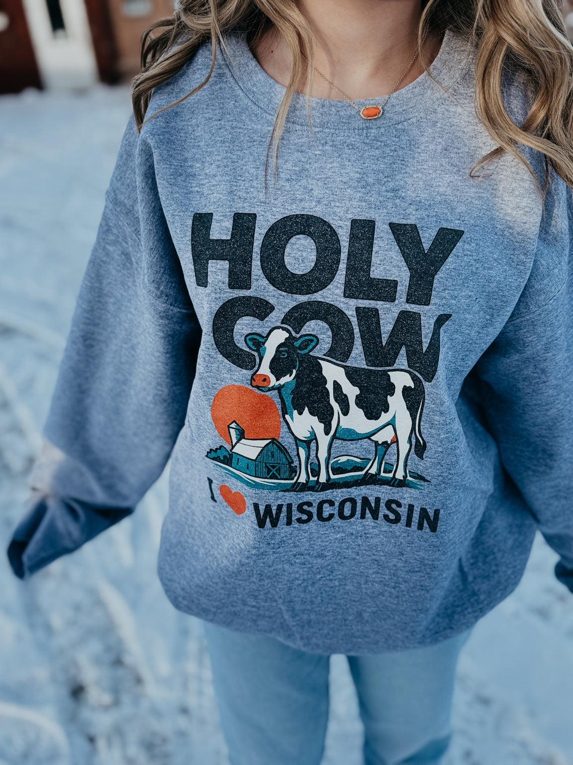 Holy Cow Wisconsin Crewneck