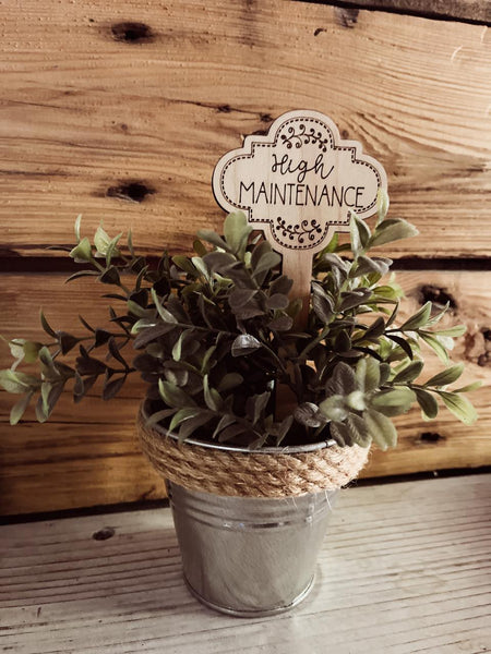 Funny Plant Stake | House Plant Stick | I Will Survive