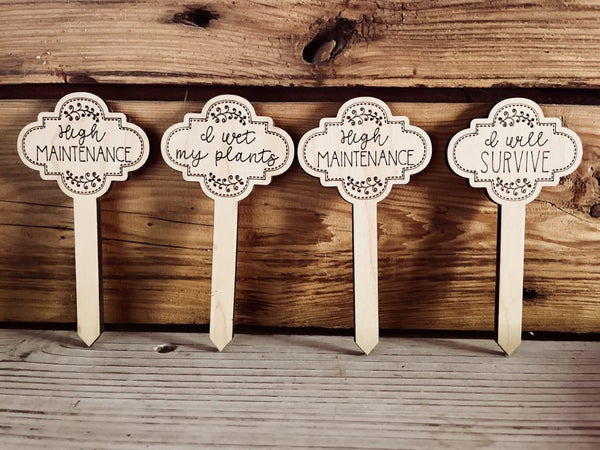 Funny Plant Stake | House Plant Stick | I Will Survive