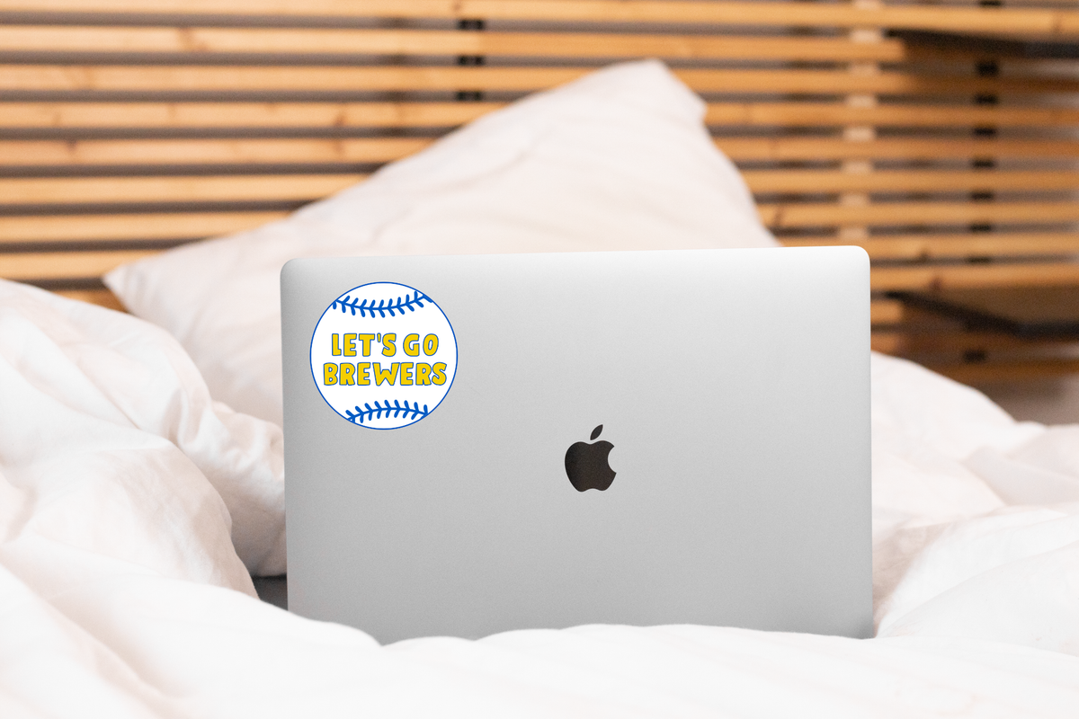Let's Go Brewers Sticker - Milwaukee, baseball, Wisconsin