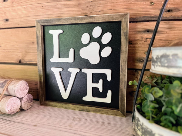 Pet Decor | Dog Print | Pet Love | Wood Signs | Wood Wall Art