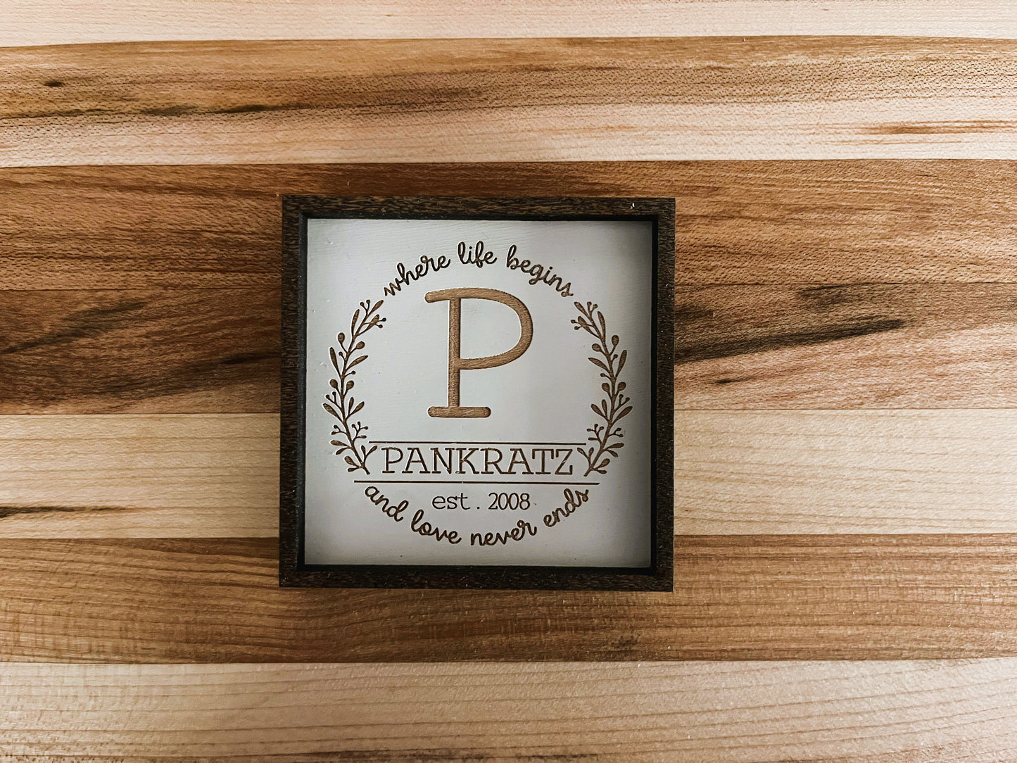 Personalized Small Wedding Gift | Custom Magnet | Where Life Begins and Love Never Ends