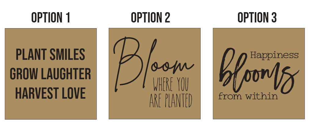 Plant Lovers Sign | Inspirational Sign | Plant Smiles, Grow Laughter, Harvest Love | Bloom Where You Are Planted | Happiness Blooms From Within