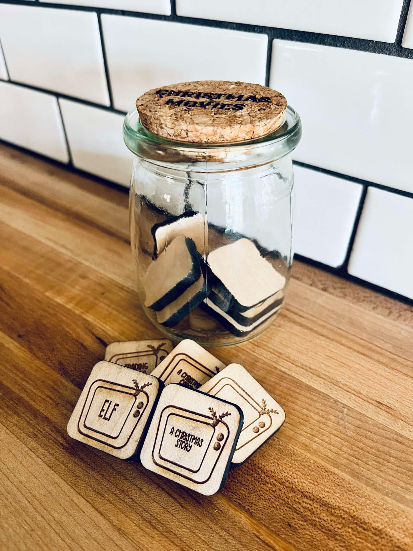 Christmas Movie Tokens | Jar of Movies for Advent