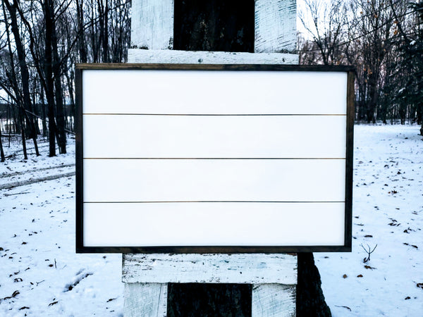 DIY Framed Shiplap Sign | DIY Sign