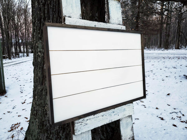 DIY Framed Shiplap Sign | DIY Sign