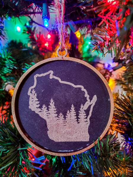 Wisconsin Christmas Ornament | Wisconsin Northern Woods