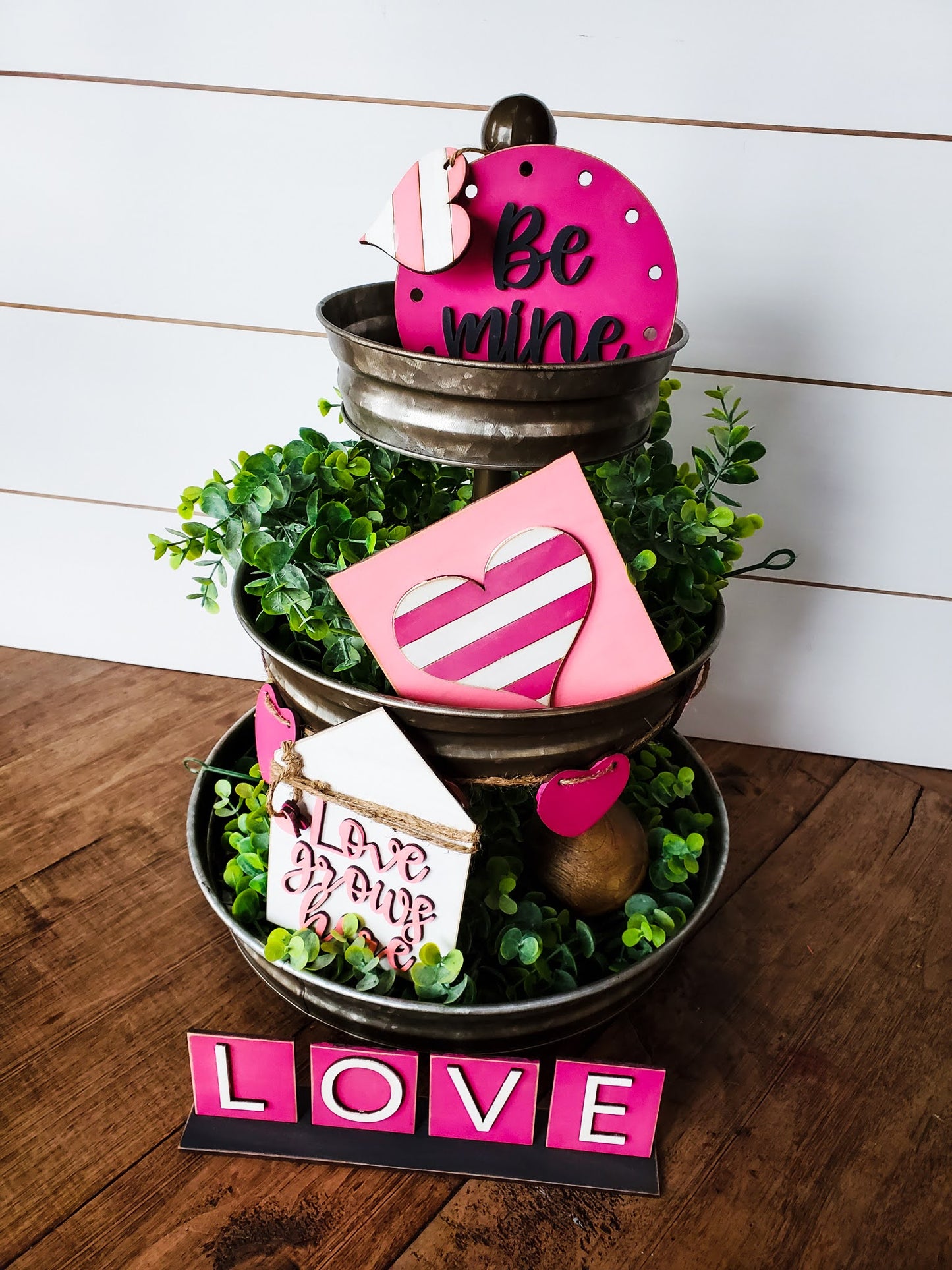 Tiered Tray Decor Valentine's Day Mini Signs | Tiered Tray Decor | Tiered Tray Decor Bundle | Tiered Tray Signs | Tier Tray DIY Kit