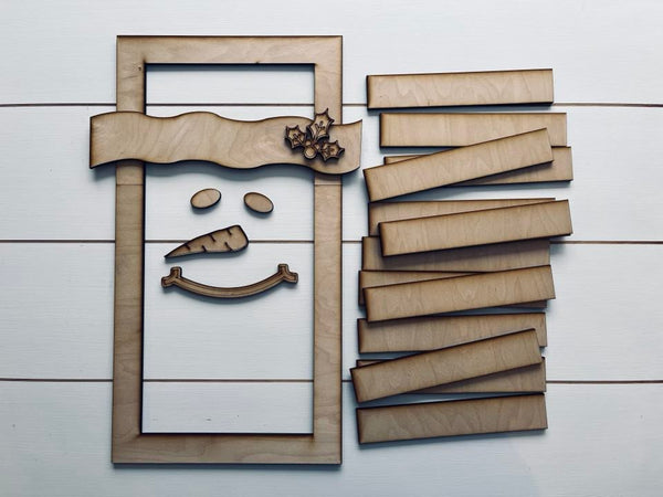 Snowman Shutter DIY Sign Kit | DIY Paint Party Set