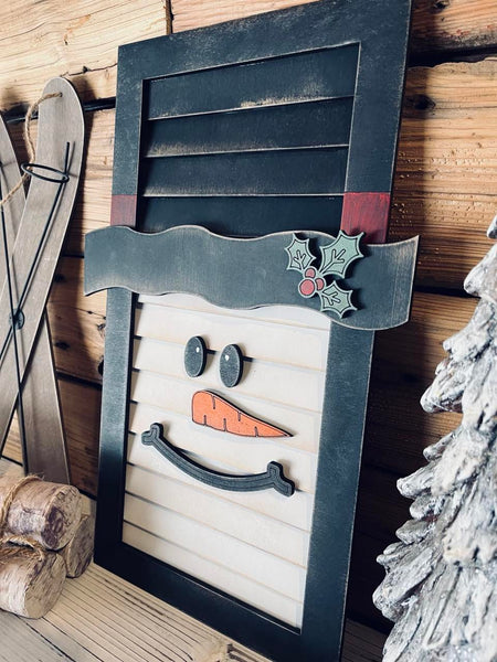 Snowman Shutter DIY Sign Kit | DIY Paint Party Set