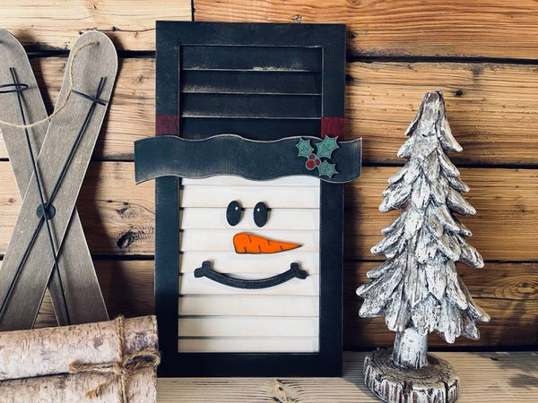 Snowman Shutter DIY Sign Kit | DIY Paint Party Set