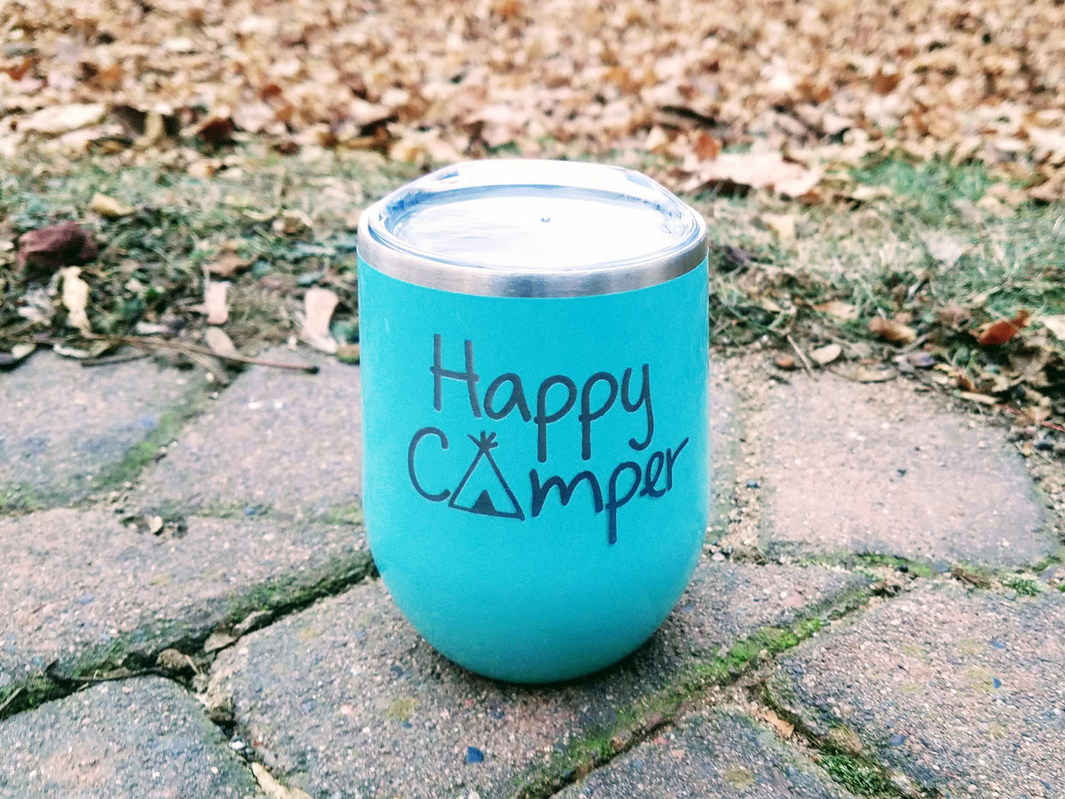 Happy Camper – Engraved Stainless Steel Tumbler, Yeti Style Cup, Happy  Camper Cup – 3C Etching LTD