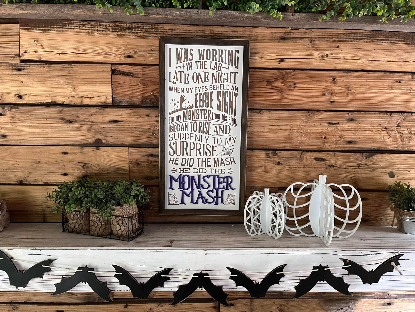 Monster Mash Decor | Halloween Decor | Halloween Sign Decor | Monster Mash Sign