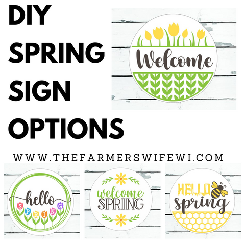 Spring DIY Sign Kit | DIY Paint Party Set | Multiple Sign Choices