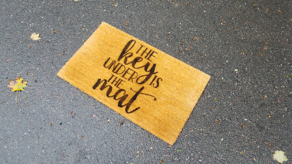 The Key is Under the Mat | Coir Door Mat