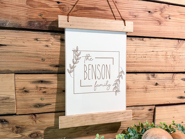 Family Name Sign | Wedding Gift | Last Name Sign | Anniversary Gifts | Established Sign | Mini Family Name Sign