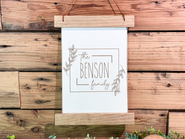 Family Name Sign | Wedding Gift | Last Name Sign | Anniversary Gifts | Established Sign | Mini Family Name Sign