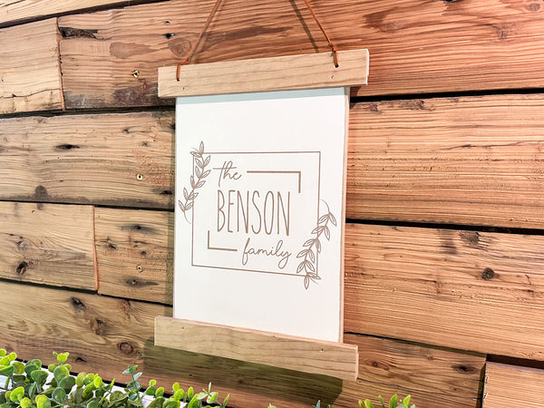 Family Name Sign | Wedding Gift | Last Name Sign | Anniversary Gifts | Established Sign | Mini Family Name Sign