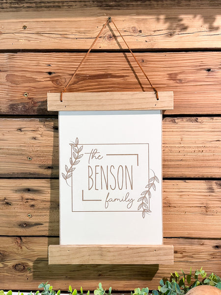 Family Name Sign | Wedding Gift | Last Name Sign | Anniversary Gifts | Established Sign | Mini Family Name Sign