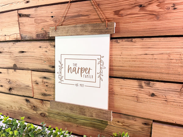 Family Name Sign | Wedding Gift | Last Name Sign | Anniversary Gifts | Established Sign | Mini Family Name Sign