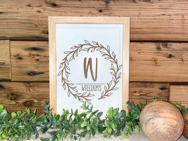 Family Name Sign | Wedding Gift | Last Name Sign | Anniversary Gifts | Established Sign | Mini Family Name Sign