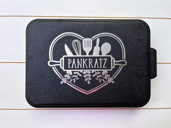 Custom Engraved Cake Pan | Personalized Metal Cake Pan | 9x13 Aluminum Cake Pan with Engraved Lid