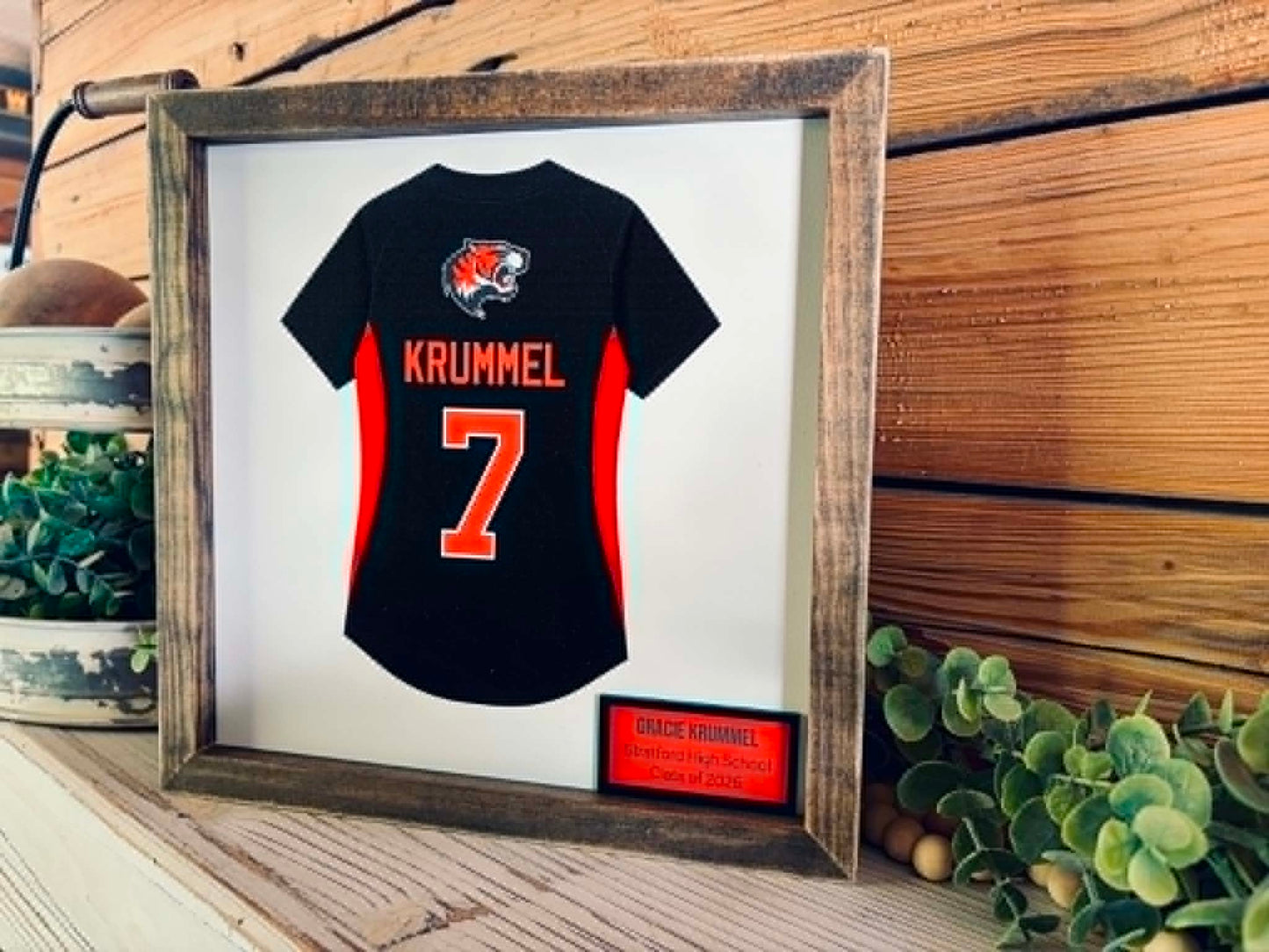 Custom Athlete Keepsake | Senior Night Jersey Wall Decor