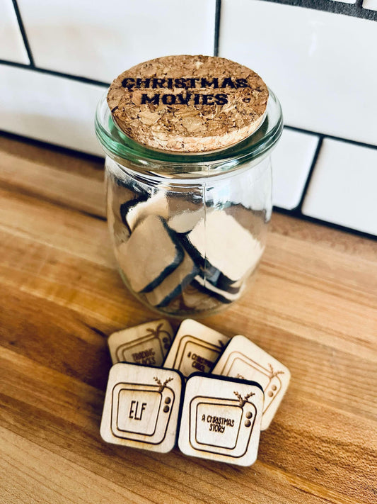 Christmas Movie Tokens | Jar of Movies for Advent