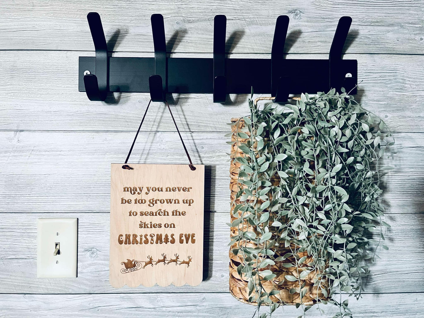 May You Never Be Too Old to Search the Skies on Christmas Eve – Inspirational Holiday Decor