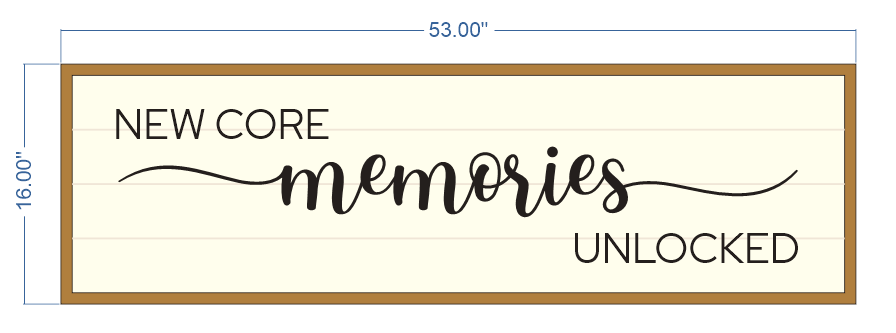 New Core Memories Unlocked Sign | Family Memory & Adventure Wall Decor