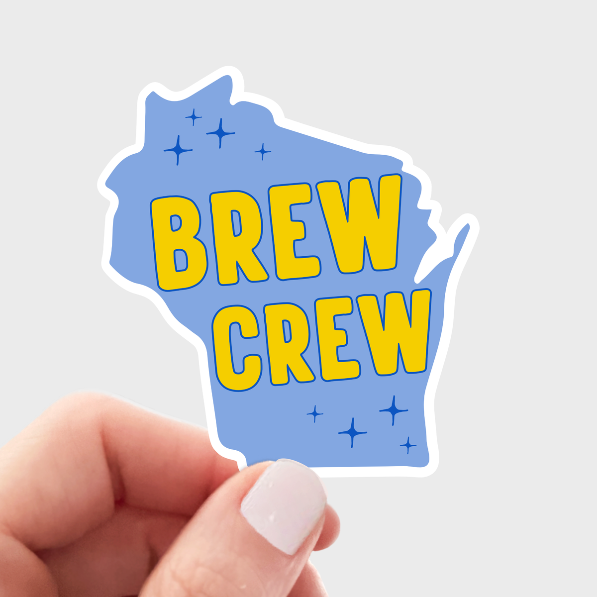 Brew Crew Sticker - Milwaukee, Brewers, baseball, Wisconsin