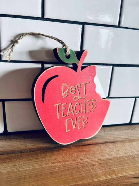 Gift Card Holder Ornament | Teacher Apple Thank You Gift | Teacher Appreciation Gift | Best Teacher Ever