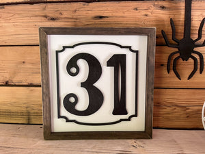 31 Wood Sign | Halloween Farmhouse Sign