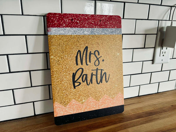 Personalized Teacher Clipboard | Custom Name Classroom Clipboard Gift