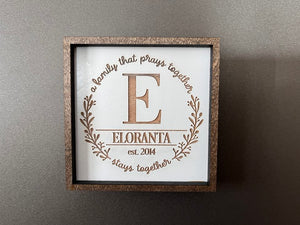 Personalized Small Wedding Gift | Custom Magnet | A Family That Prays Together Stays Together