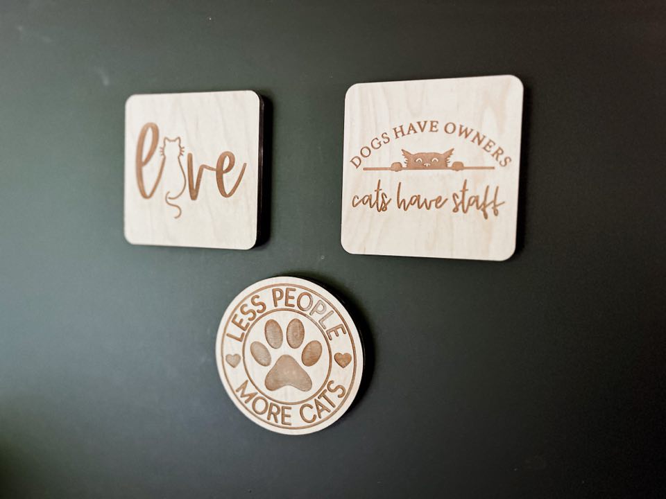 Funny Cat Fridge Magnets | Set of 3 Magnets| Small Gifts | Gifts for Him | Gifts for Her | Crazy Cat Lady | Funny Pet Gift