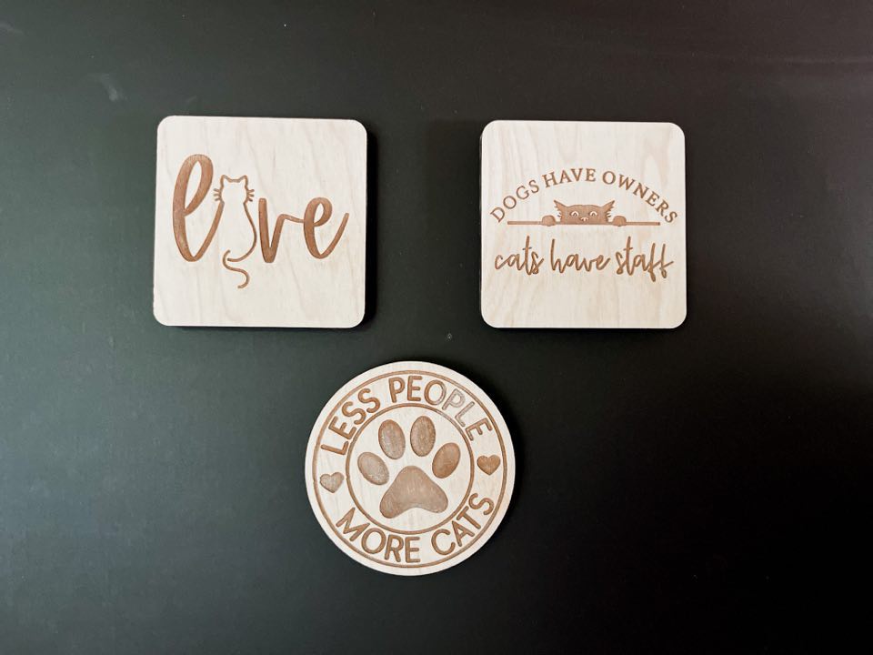 Funny Cat Fridge Magnets | Set of 3 Magnets| Small Gifts | Gifts for Him | Gifts for Her | Crazy Cat Lady | Funny Pet Gift