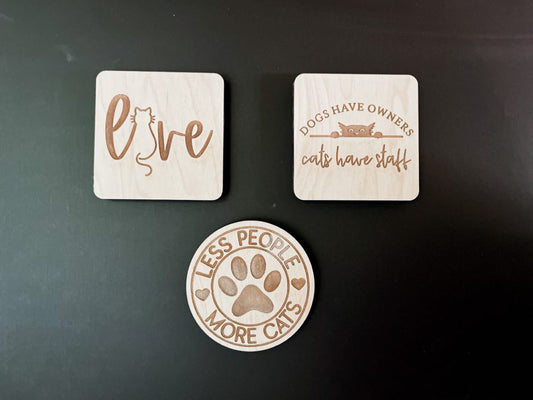 Funny Cat Fridge Magnets | Set of 3 Magnets| Small Gifts | Gifts for Him | Gifts for Her | Crazy Cat Lady | Funny Pet Gift