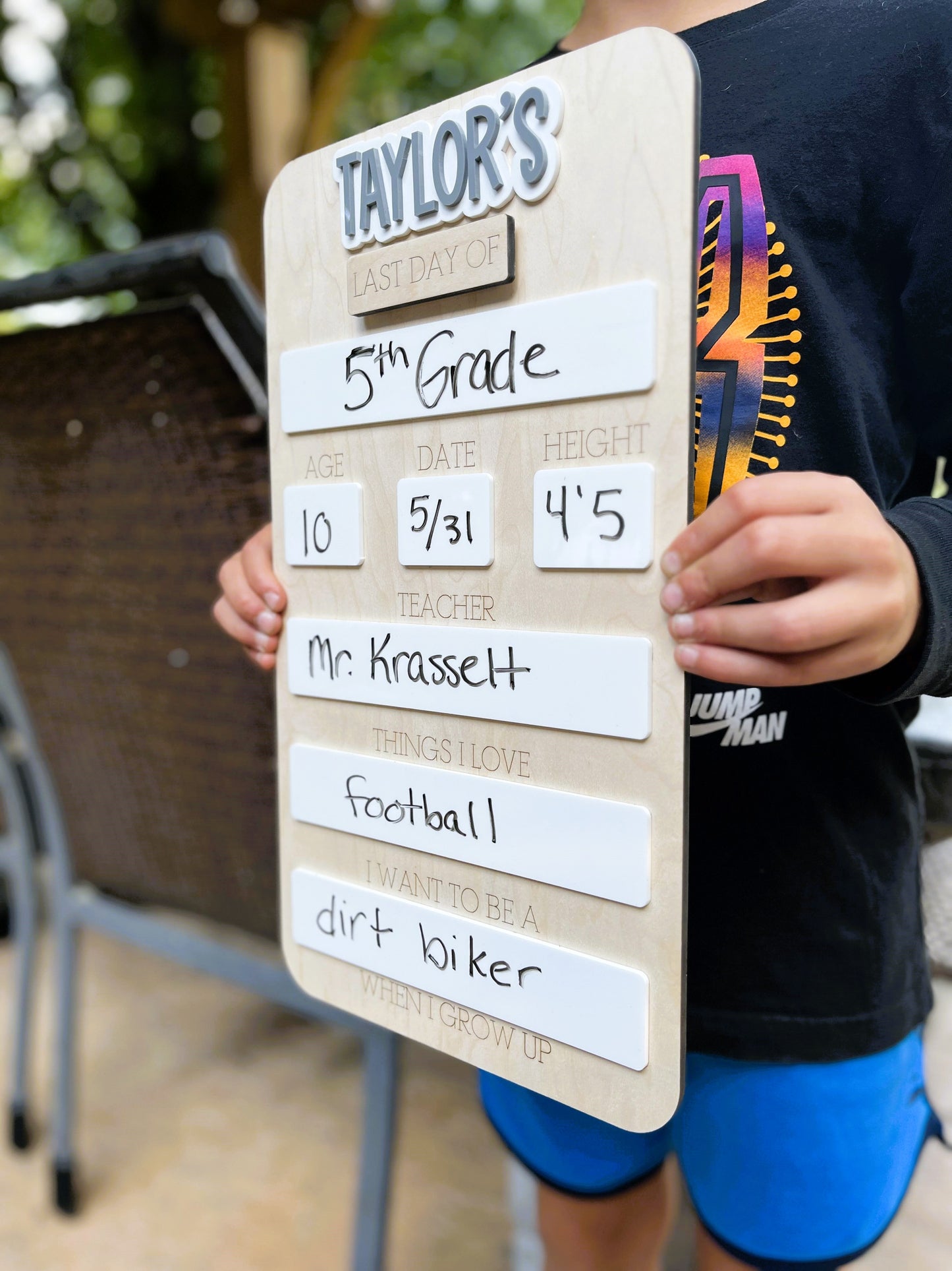 Personalized First Day of School Sign | Last Day of School Board