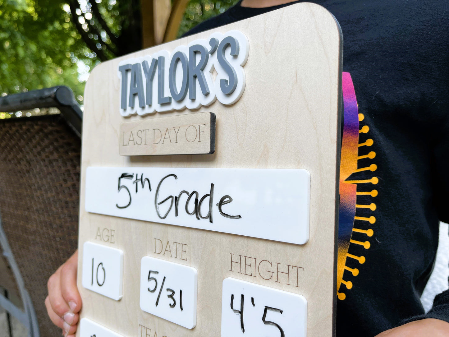 Personalized First Day of School Sign | Last Day of School Board
