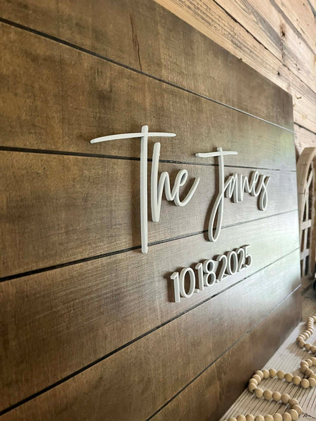 Wedding Guest Book Alternative – Personalized Wood Sign