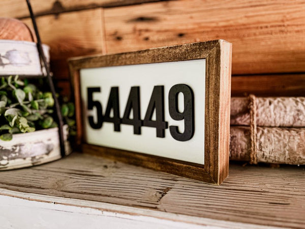 Zip Code Sign | Farmhouse Sign | Laser Cut Sign | Personalized Sign | Farmhouse Decor