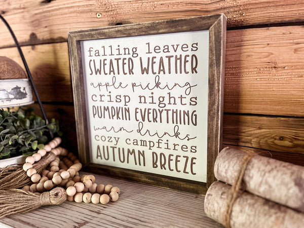 Fall Subway Art | Fall Decor | Fall Signs for Home | Fall Signs Wooden | Autumn Decor