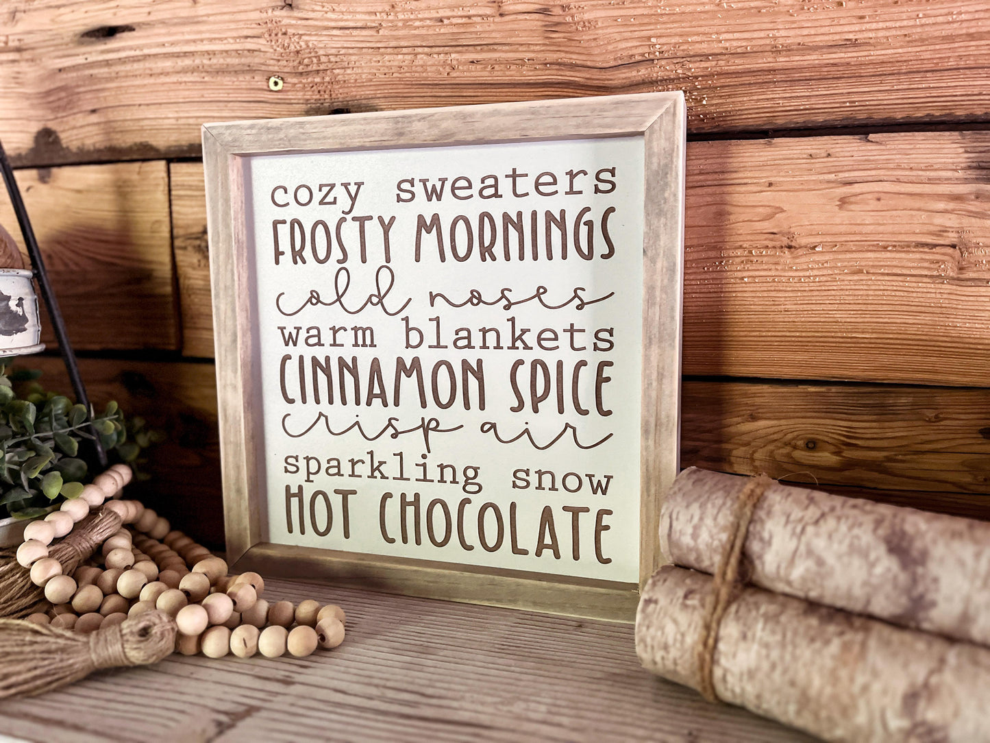 Christmas Subway Art Sign | Winter Subway Art | Farmhouse Sign
