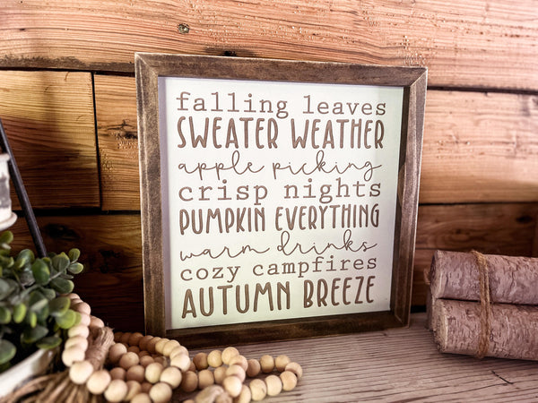 Fall Subway Art | Fall Decor | Fall Signs for Home | Fall Signs Wooden | Autumn Decor