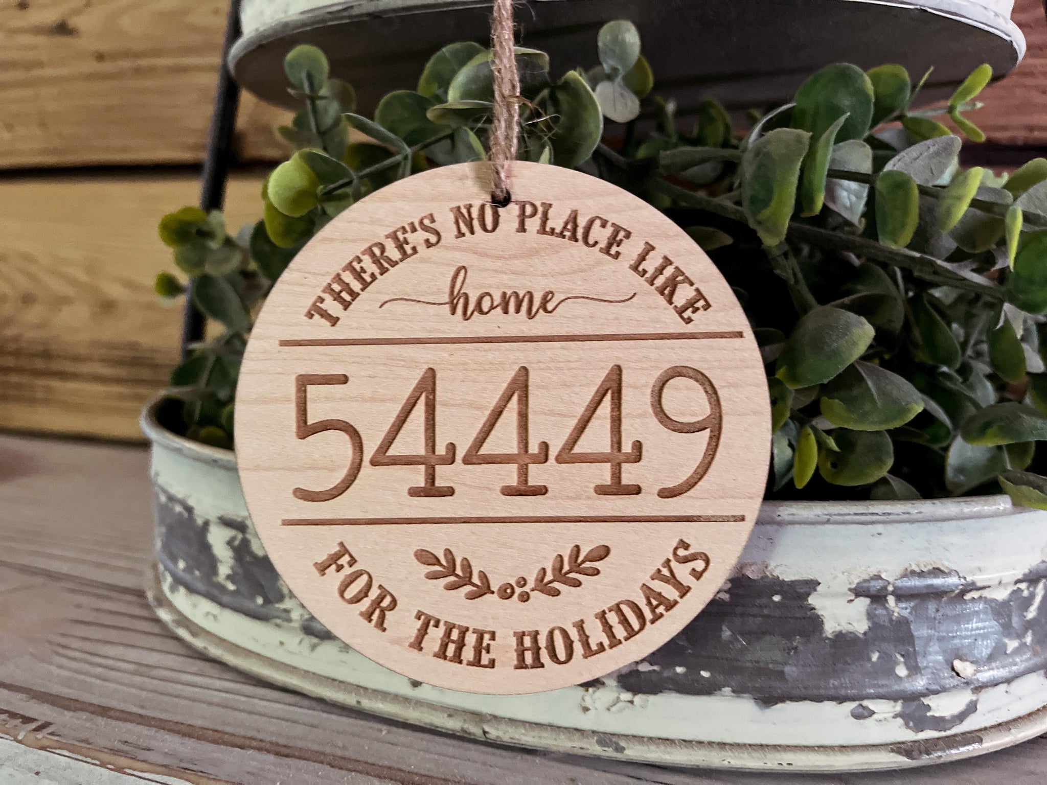 New House Ornament | Zip Code Ornament | House Number Ornament | There's No Place Like Home for the Holidays