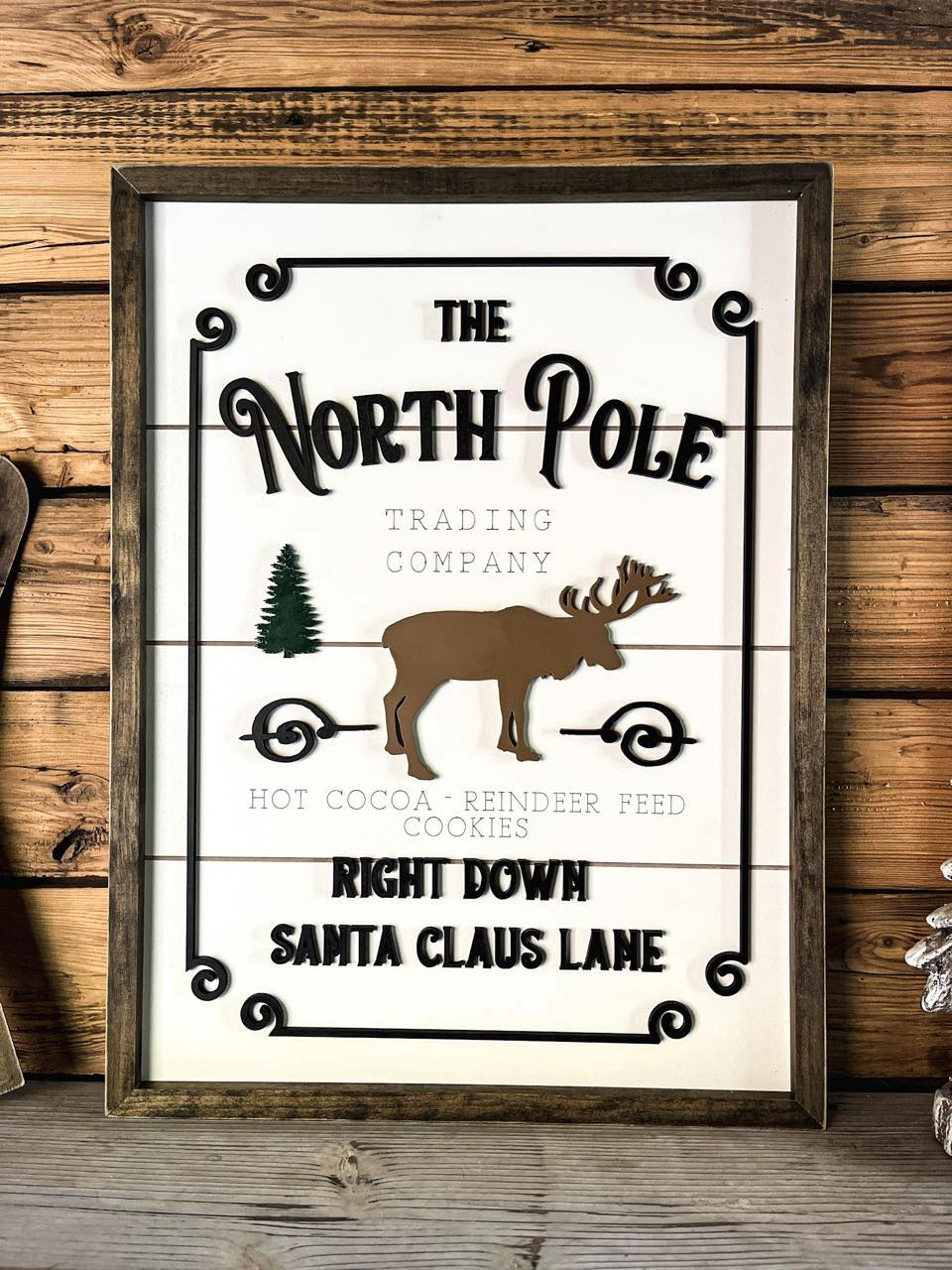 Welcome to the North Pole Sign | Farmhouse Christmas Sign | Winter Sign