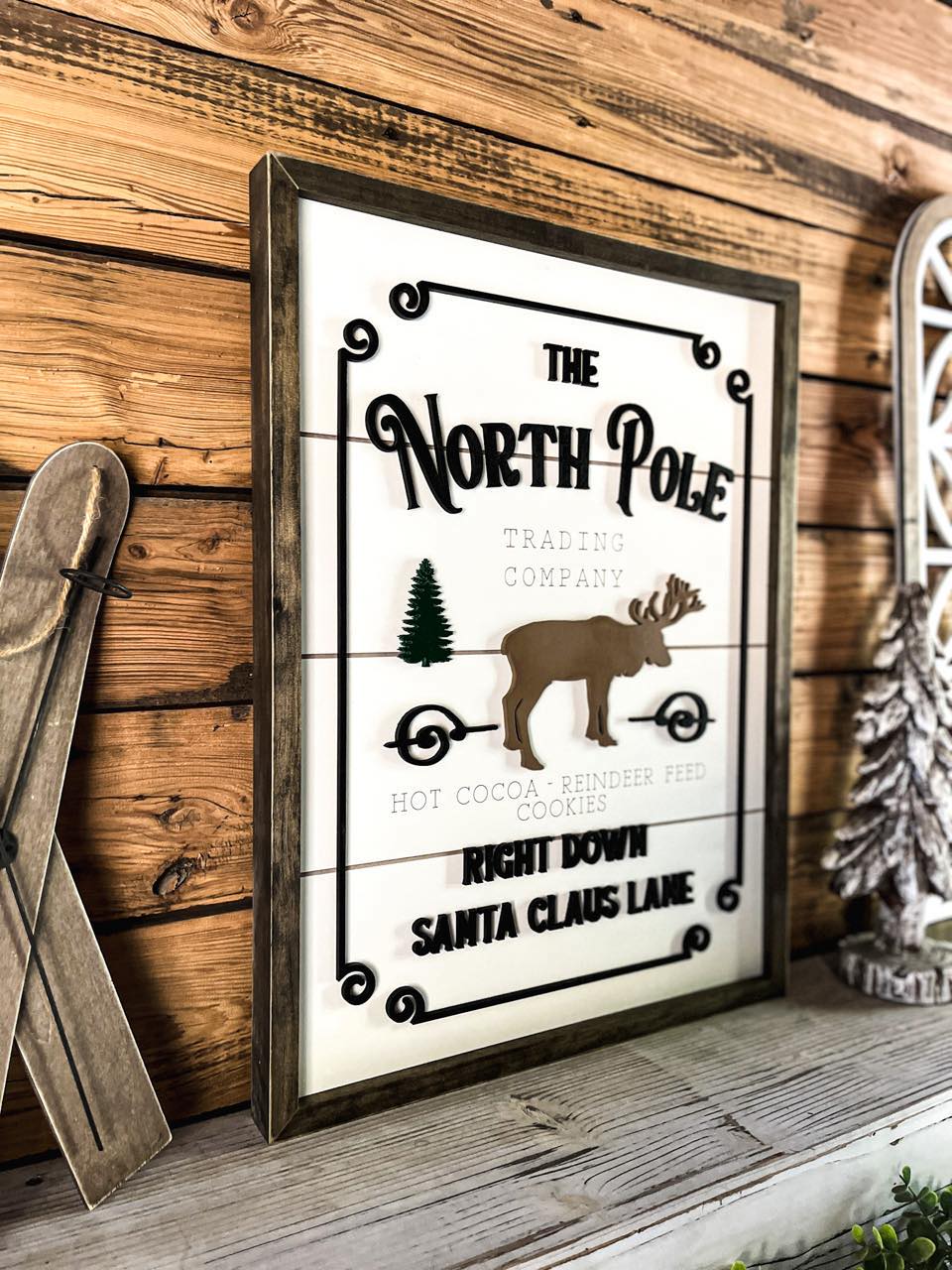 Welcome to the North Pole Sign | Farmhouse Christmas Sign | Winter Sign