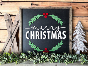 Merry Christmas Sign | Farmhouse Christmas Sign